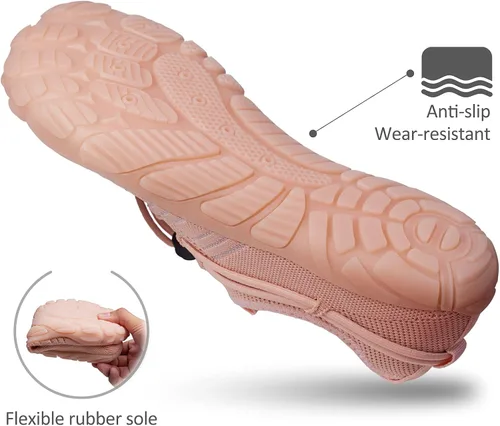 Vista 3 de SEEKWAY - Zapatos de agua unisex, de secado rápido, tipo calcetín y con sensación de pie descalzo para adultos, para playa, natación, río, piscina