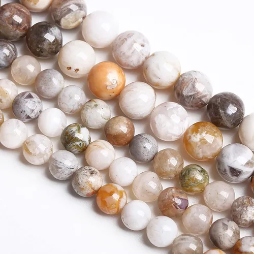 Vista 58 de 88 cuentas de piedra natural africana de piedra de sangre para hacer joyas y pulseras