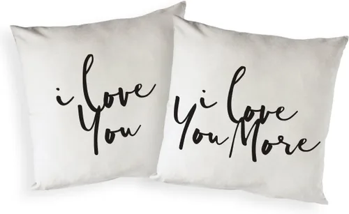Vista 16 de The Cotton & Canvas Co. Home is Wherever I'm with You - Funda de almohada, funda de cojín, funda de almohada decorativa