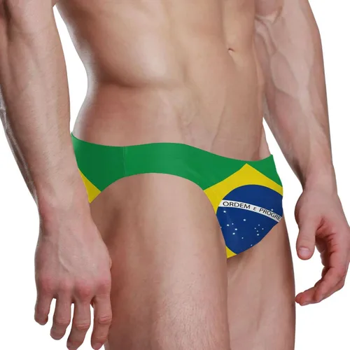Vista 3 de Happy Colbus Day - Traje de baño sexy para hombre, traje de baño de playa