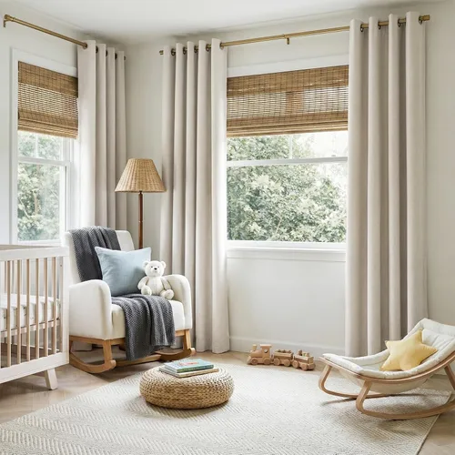 Vista 5 de Cortinas 100% Blackout Shield para puerta corrediza, cortinas extra anchas de 108 pulgadas de largo, cortinas con ojales para puerta de patio, 50