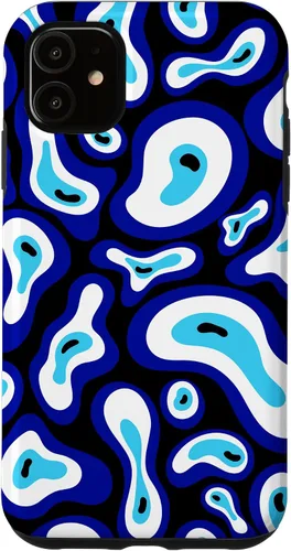 Vista 8 de Malvado de ojo turco Groovy Swirl patrón Good Vibes teléfono caso para iPhone 17