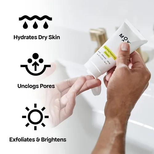 Vista 6 de MOX Juego de iniciación para el cuidado de la piel para hombre (juego de 2 piezas) Incluye limpiador facial exfoliante de menta + suero hidratante