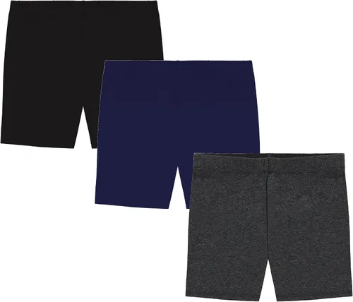 Vista 8 de MY WAY - Pantalones cortos de ciclismo para niña (algodón, 3 unidades, tallas 2-16)