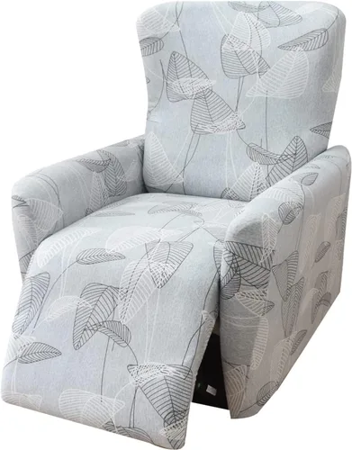 Vista 20 de Fundas para silla reclinable para silla reclinable, 4 piezas, funda para sofá reclinable con bolsillos, funda elástica antideslizante y reclinable