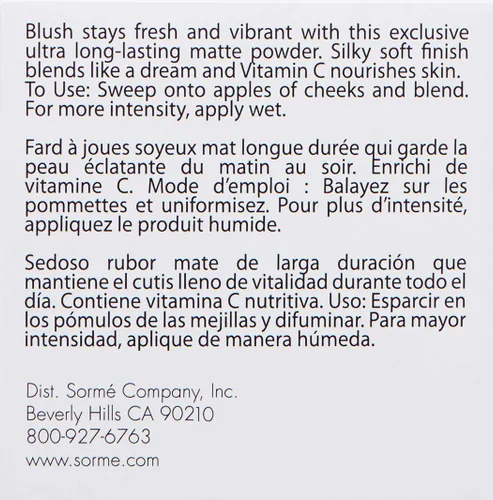 Vista 3 de Sorme Cosmetics - Rubor de larga duración, rosa salvaje, 0.14 onzas rosa (Wild Rose)