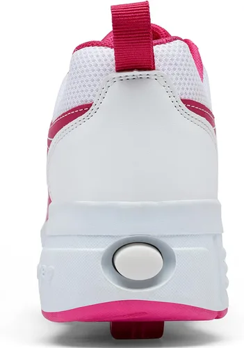 Vista 5 de Zapatos deportivos con ruedas para niños y niñas, calzado unisex con tacón con ruedas, tenis deportivos de primera calidad para niños y niñas