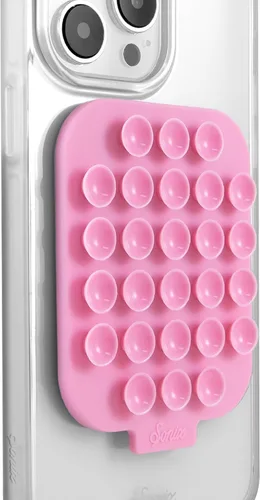 Vista 8 de Sonix Soporte magnético de silicona con ventosa para teléfono para iPhone Compatible con MagSafe Rosa fluorescente brillante Rosa intenso
