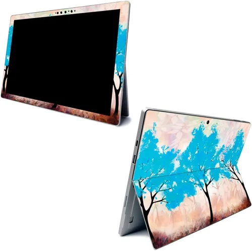Vista 5 de MightySkins Skin para Microsoft Surface Pro 7 – Blue Reborn Funda protectora de vinilo duradera y única Fácil de aplicar, quitar y cambiar