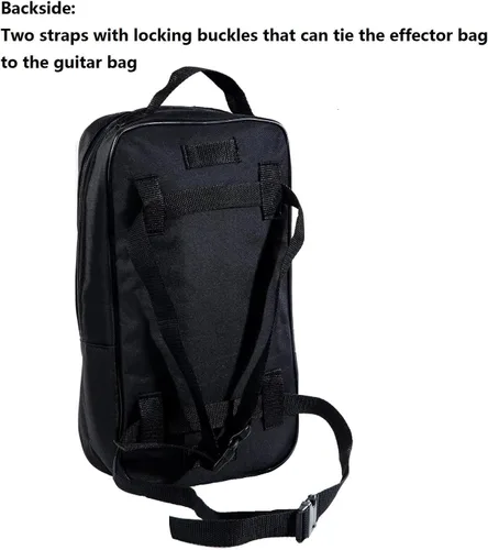 Vista 3 de Eno Music 14" Bolsa Mini para Pedal de Efectos de Guitarra Compacta Pequeña