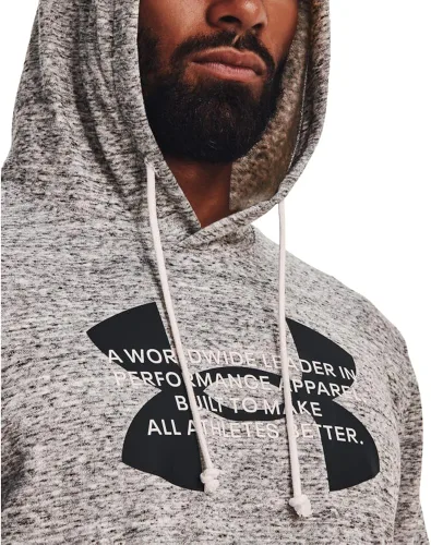 Vista 6 de Under Armour Sudadera con capucha Rival Terry con logotipo para hombre