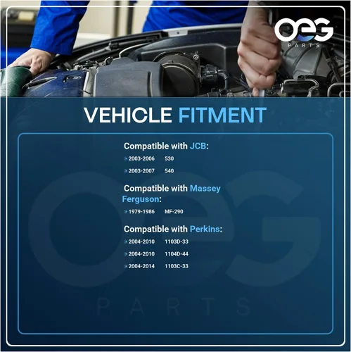 Vista 4 de OEG Parts Nuevo arrancador compatible con tractores JCB Perkins Diesel Engine 2873K405, 2873K624, 2873K625, AZE4173, 11131781, 2253149, IS1201