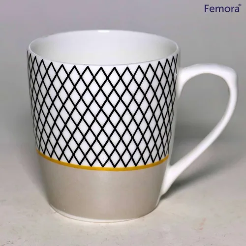 Vista 3 de Femora Demitasse - Tazas de café de cerámica de 5.9 onzas, tazas de capuchino, tazas de cerámica Demitasse tazas de café pequeñas para té con leche