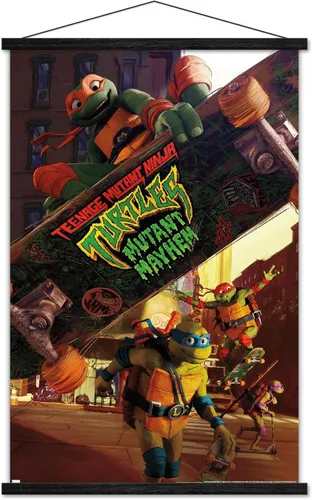Vista 8 de Trends International Teenage Mutant Ninja Turtles: Mutant Mayhem - Póster de pared de una hoja, 22.37 x 34.00 pulgadas, paquete de impresión premium
