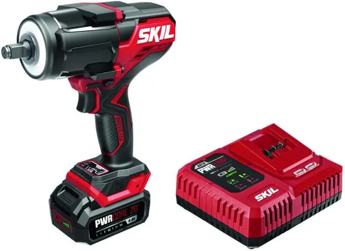 Vista 9 de SKIL PWR CORE 20 Herramienta de llave de impacto sin escobillas de 20 V de 1/2 pulgada de par medio solo - IW5761B-00