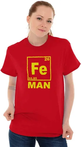 Vista 5 de Fe Iron Science Elements Superhero - Camiseta gráfica para hombre