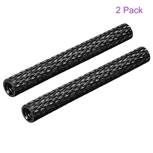 Vista 5 de DMiotech 2 Pack M3x40mm Aluminio Moleteado Espaciador Separador Columna Redonda para RC FPV Drone DIY Piezas Negro