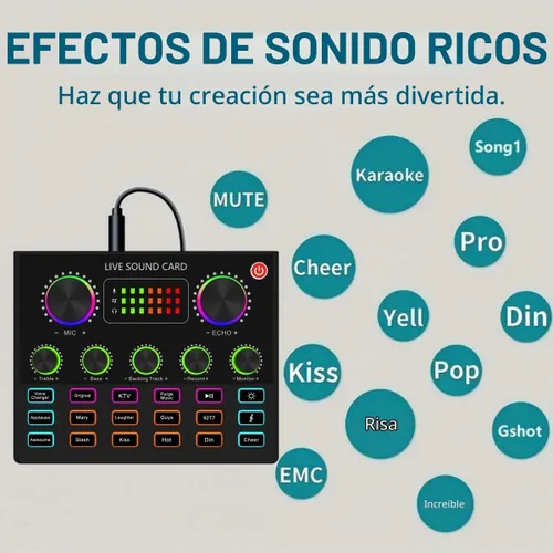 Vista 5 de Paquete de equipo de podcast V8max para 2, modificador de voz con kit de micrófono de podcast BM-800 - Micrófono de condensador perfecto