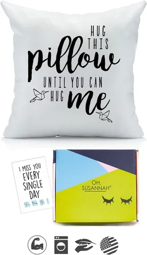 Vista 11 de Oh, Susannah Listo para regalar, abrazar esta almohada hasta que puedas abrazarme, kit de regalo de funda de almohada incluida, regalo de relación a