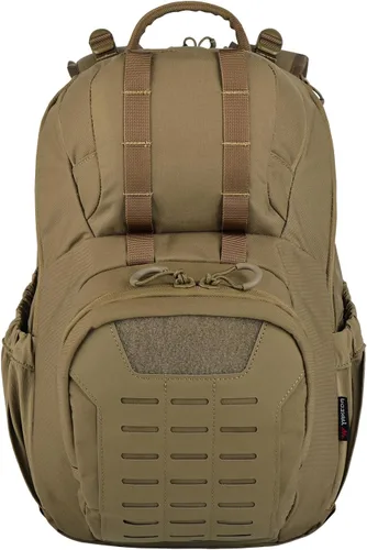 Vista 8 de vAv YAKEDA Mochila militar táctica de nailon 500D para hombres, compatible con portátiles de 12.6 a 15.6 pulgadas, bolsa diaria para senderismo