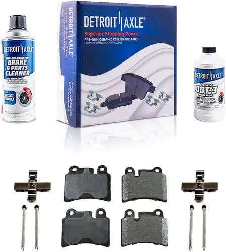 Vista 130 de Detroit Axle - Pastillas de freno para Avalanche Express Suburban Savana Yukon XL 1500 Chevy Tahoe GMC Cadillac Escalade, Pastillas de freno