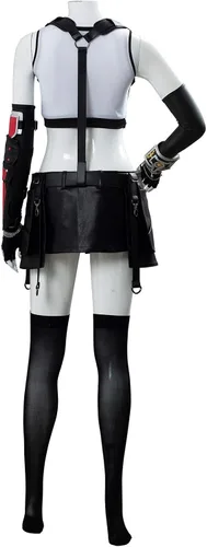Vista 2 de Traje de cosplay Tifa Lockhart para mujer de Halloween Final Fantasy VII Remake FF7 Cosplay conjunto completo de trajes