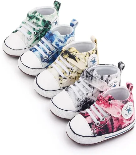 Vista 4 de BEIDI - Zapatos para bebé niña o niño de 0 a 18 meses, regalos esenciales únicos para bebés, unisex, recién nacidos, antideslizantes, con suela