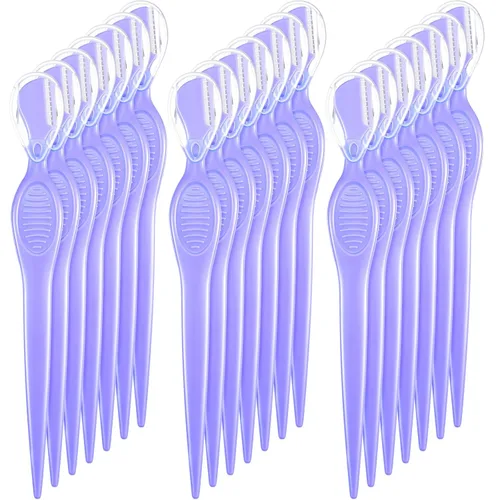 Vista 8 de Mudder - 21 fundas para recortadora de cejas, color negro Facial Shaver for Women Makeup, Multipurpose Dermaplaning Tool with Safety Guard