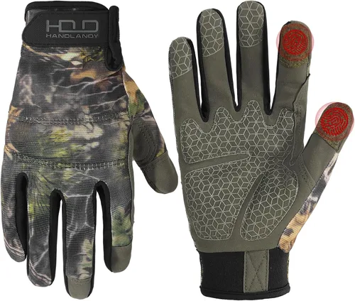 Vista 14 de HANDLANDY Guantes de trabajo para hombre y mujer, guantes de trabajo de mecánicos de uso general con pantalla táctil, guantes de trabajo flexibles