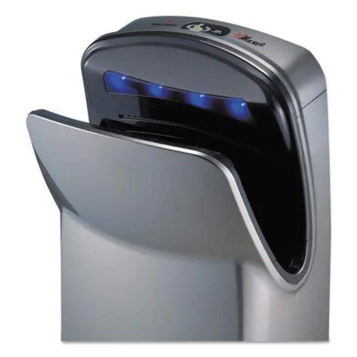 Vista 2 de World Dryer V-649A VMax Secador de manos vertical, 110 – 120 V, cubierta de ABS de alto impacto en plata