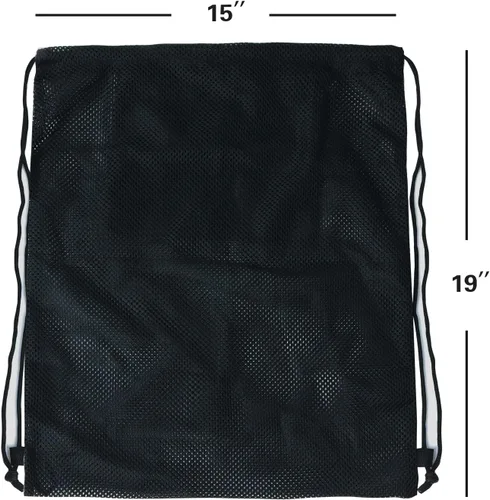 Vista 24 de GSE Games & Sports Expert Bolsa de malla con cordón para béisbol, pelotas de pickleball, pelotas de golf, gimnasio, equipo de natación, lavandería