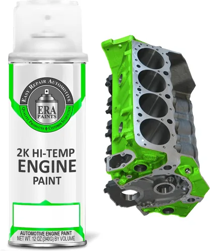 Vista 12 de ERA Paints Pintura negra para motor con tecnología de catalizador Omni-Curing, acabado brillante en aerosol 2K con resistencia a altas temperaturas