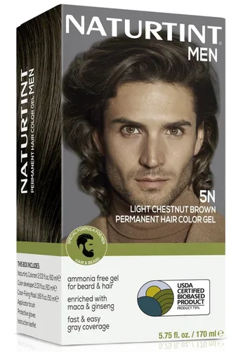 Vista 11 de Naturtint Tinte permanente para el cabello para hombre, barba y bigote (1N negro)