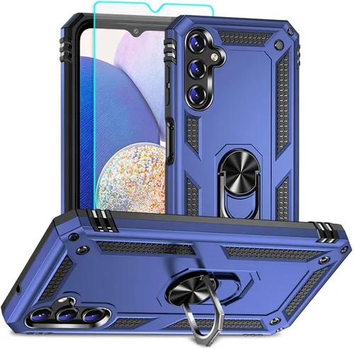 Vista 14 de Funda para Samsung A14 5G, Galaxy A14 5G con protector de pantalla HD, [grado militar de 16 pies probada en caídas], anillo protector a prueba