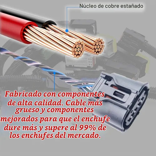 Vista 2 de Sensor de flujo de aire masivo Medidor MAF arnés conector enchufe 22204-31020 para Toyota Venza Highlander Matrix Avalon RAV4 Camry Corolla Sienna