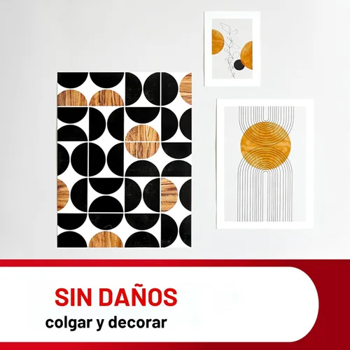 Vista 6 de Tiras adhesivas para póster Command, colgadores para pósteres sin daños, tiras adhesivas para pared sin herramientas para pósteres, 64 tiras