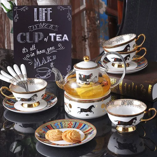 Vista 4 de ARTCLUB Placa de metal con texto en inglés "Enjoy Your Life" ("Life is Like a CUP of Tea") con texto en inglés "Enjoy Your Life", placa antigua