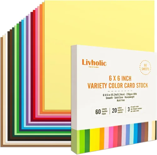 Vista 10 de Cartulina de color en blanco de 5 x 7 pulgadas, papel de núcleo sólido grueso de 80 libras para postales, invitaciones, fotos, fabricación