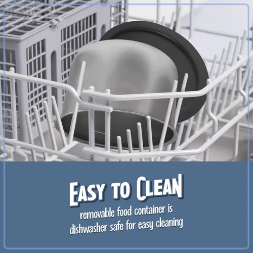 Vista 7 de Nostalgia Fiambrera portátil calentada – Calentador de alimentos de acero inoxidable de 2.5 tazas – Cable desmontable, tapa a prueba de fugas, asa