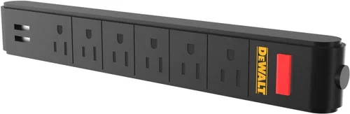 Vista 5 de DEWALT Cargador magnético con 6 tomas de corriente, compatible con el sistema de almacenamiento para taller DEWALT (DWST82693) (Paquete de 4)