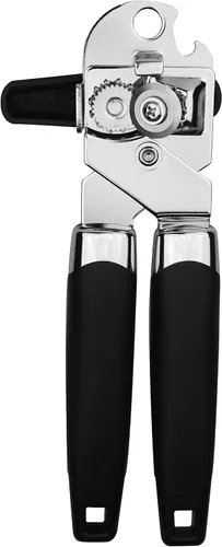 Vista 4 de Abrelatas multifuncional 3 en 1, herramienta de cocina manual, manual de seguridad, ergonómico y resistente, abrelatas manual para personas mayores