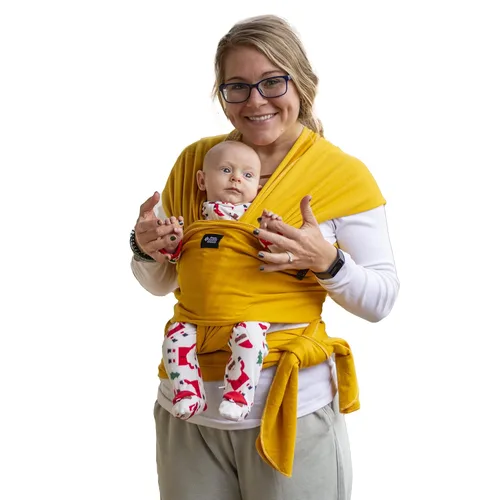 Vista 16 de Portabebés suave, elástico, envoltura de algodón para bebé, cabestrillo para bebé, cubierta de lactancia para usar con recién nacido-bebé