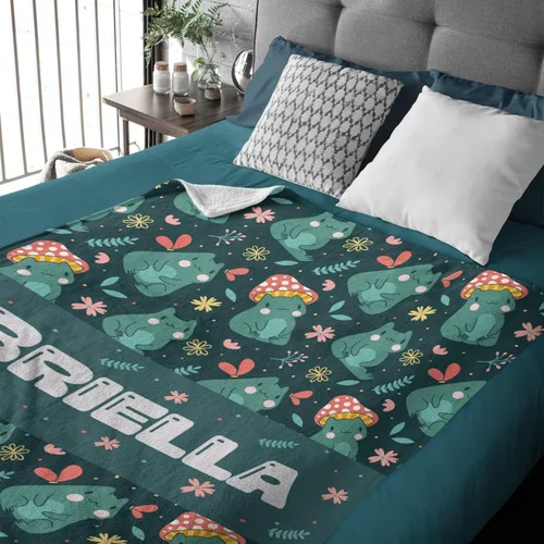 Vista 3 de La manta de bebé personalizada con nombre es súper suave y cálida, la manta ligera es ideal para todas las estaciones, para bebés, niñas y niños