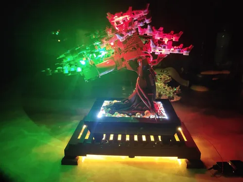 Vista 7 de Kit de Luces LED para LEGO 10281 Set de Árbol Bonsái, Luces de Decoración para Modelo Rosa