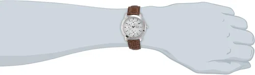 Vista 4 de Casio MTP1192E-7A - Reloj de cuarzo para hombre (piel, esfera blanca), color marrón