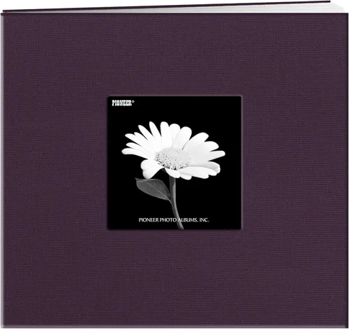 Vista 17 de Pioneer Libro de Memoria con Marco de Tela Frontal Postbound de 5 por 7 Pulgadas, Rojo Manzana