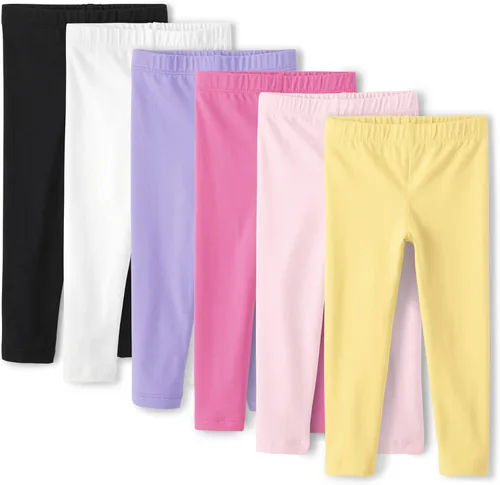 Vista 9 de The Children's Place and Toddler Assorted Solid Leggings, Multipacks