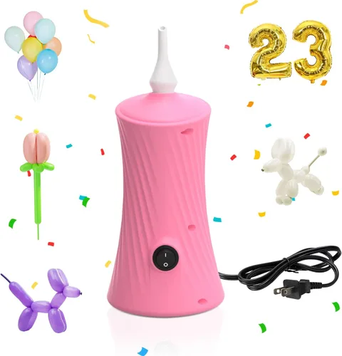 Vista 10 de AXHJ Balloon Pump Electric Air Pumps for Long Balloons, Electric Air Balloon Pump, Balloon Inflator for Foil Twisty Animal Balloons in Birthday