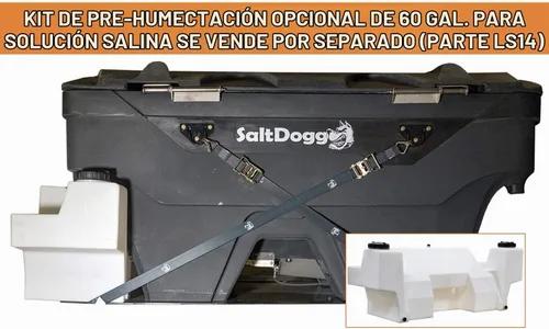Vista 12 de Buyers Products SaltDogg SHPE2000 Esparcidor comercial de sal y arena con tolva de accionamiento eléctrico, fabricado en los Estados Unidos