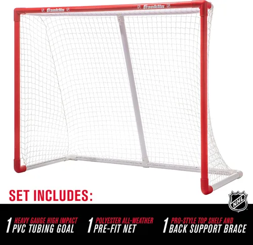 Vista 2 de Franklin Sports Portería de hockey callejero de PVC Innernet - 54" x 44